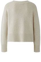 Light Beige Melange Large Patch Pocket Jumper