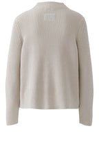 Light beige Melange Side Button Jumper