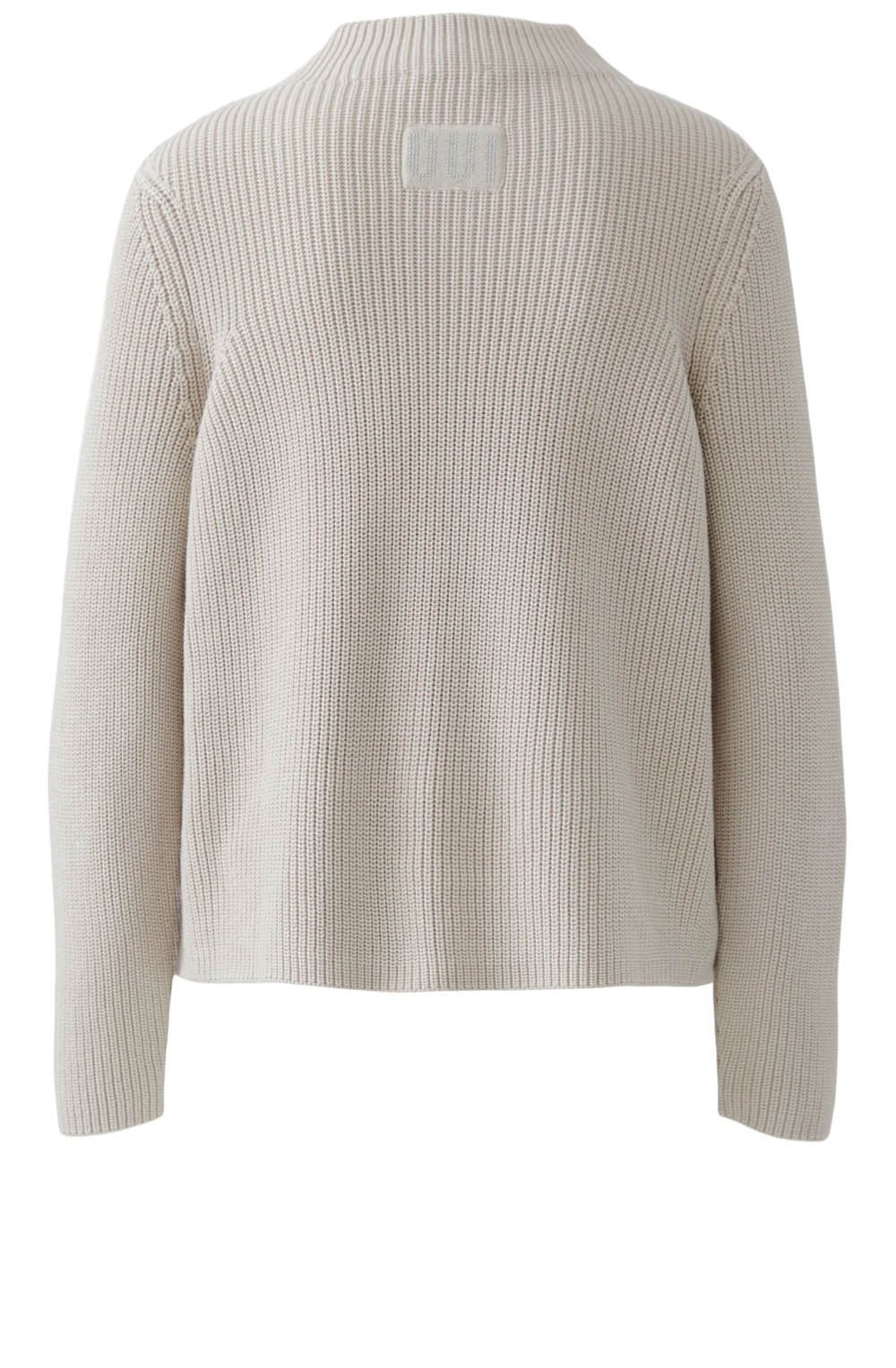 Light beige Melange Side Button Jumper