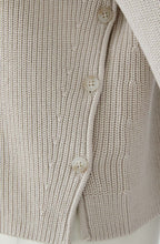 Light beige Melange Side Button Jumper