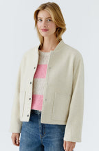Light Beige Melange Wool Effect Jacket