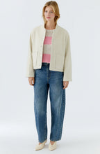Light Beige Melange Wool Effect Jacket