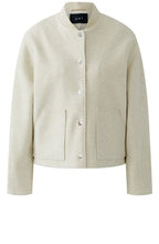 Light Beige Melange Wool Effect Jacket