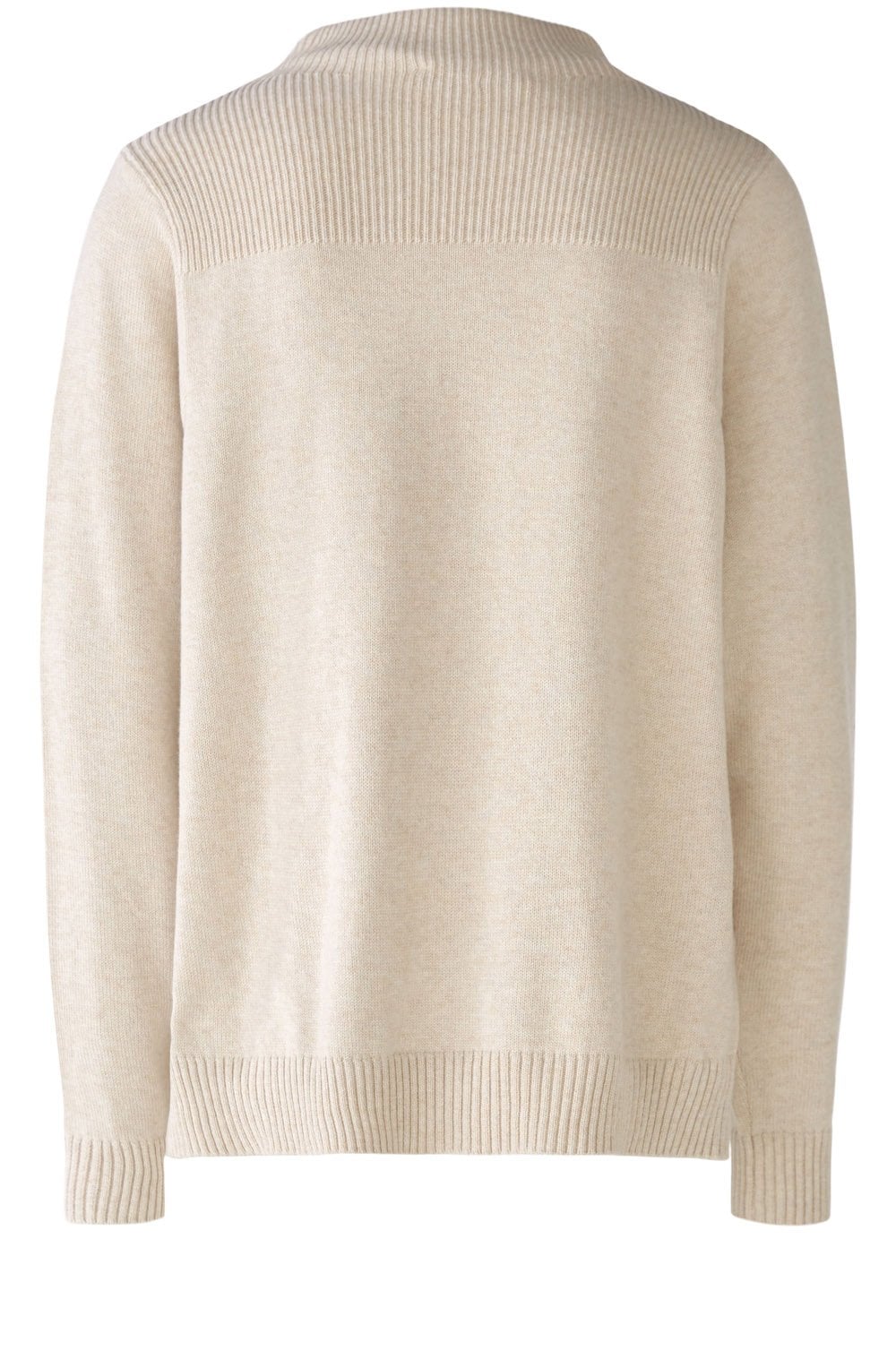 Light Beige Modified Dropped Shoulder Jumper