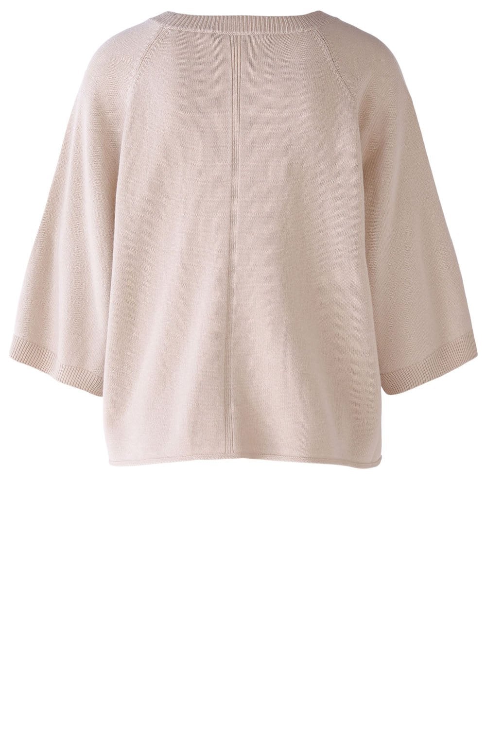 Light Beige Relaxed Jumper With Pocket