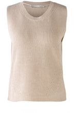 Light Beige Ribbed Slip Over