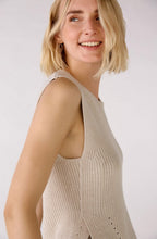 Light Beige Ribbed Slip Over