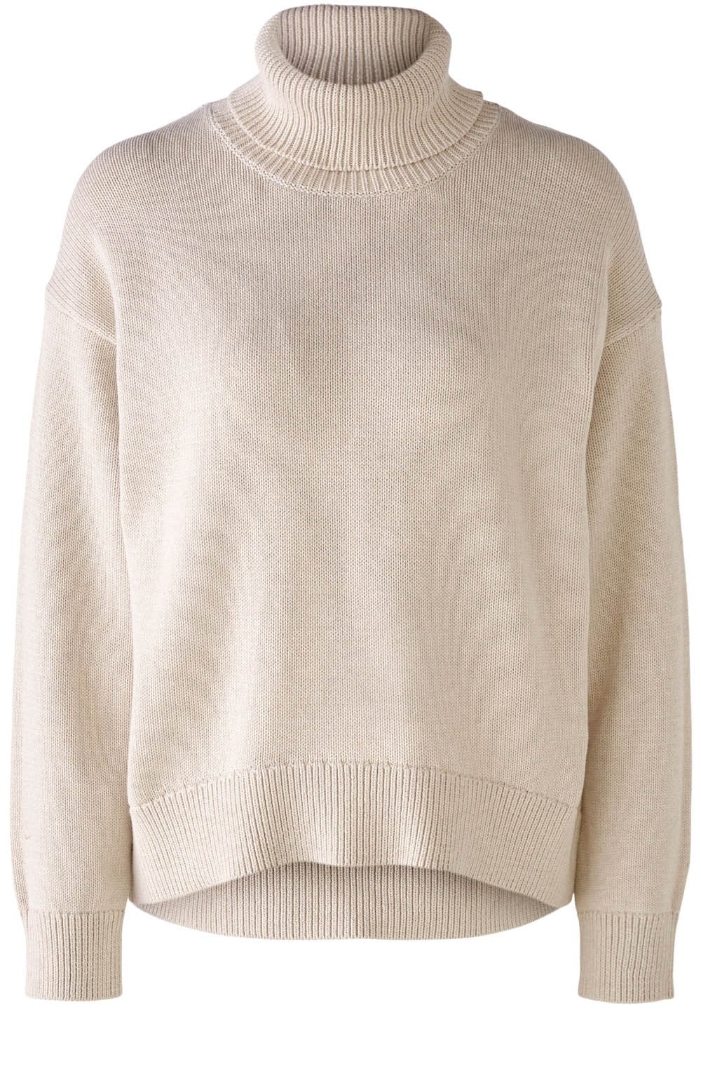 Light Beige Roll Neck Jumper