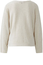 Light Beige Tapered Fit Wool Blend Jumper