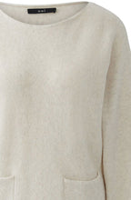 Light Beige Tapered Fit Wool Blend Jumper