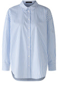 Light Blue and White Oversized Cotton Shirt