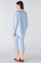 Light Blue and White Oversized Cotton Shirt