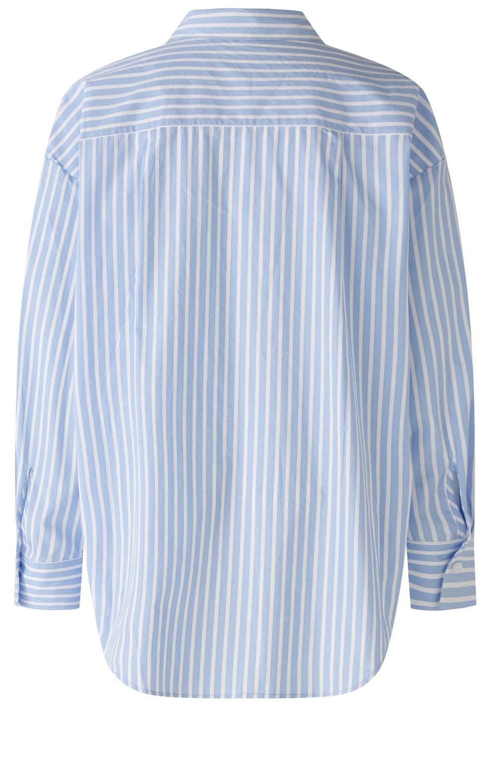 Light Blue and White Oversized Cotton Shirt