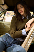 Light Blue and White Stripe Ruffle Shirt