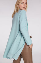 Light Blue Boiled Wool Coat