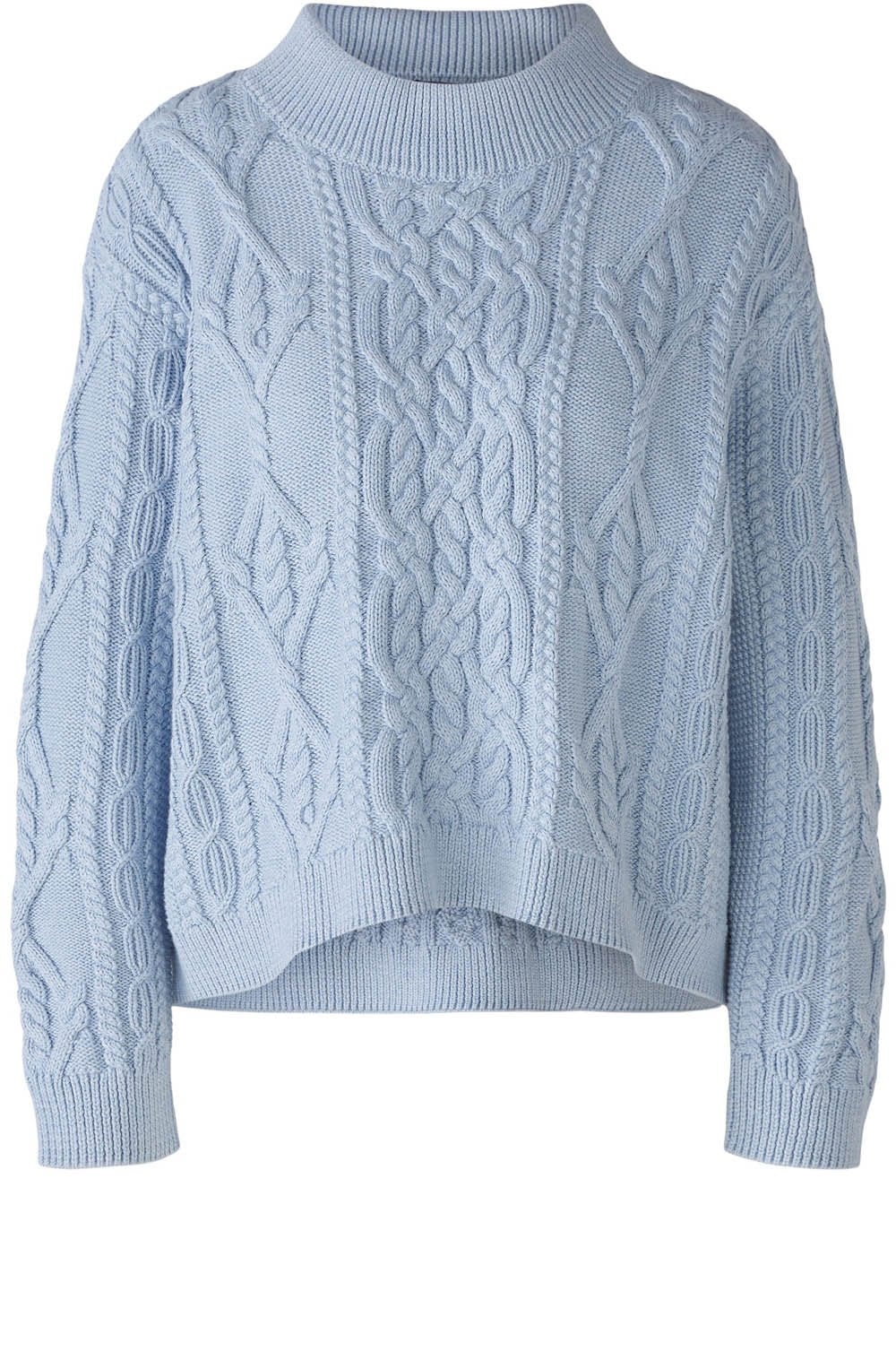 Light Blue Cable Knit Jumper