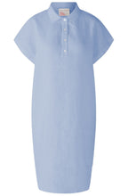 Light Blue Collared Linen Dress