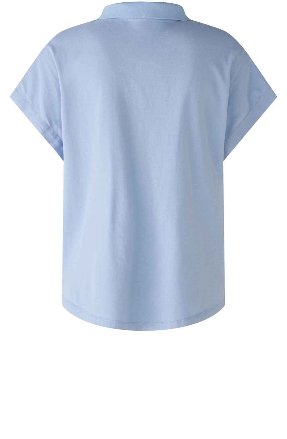 Light Blue Collared Linen Top