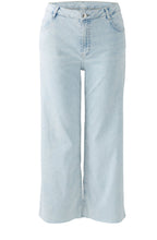 Light Blue Denim Loose Fit Ankle Length Jeans