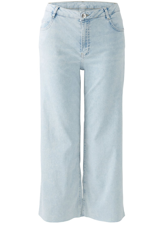 Light Blue Denim Loose Fit Ankle Length Jeans