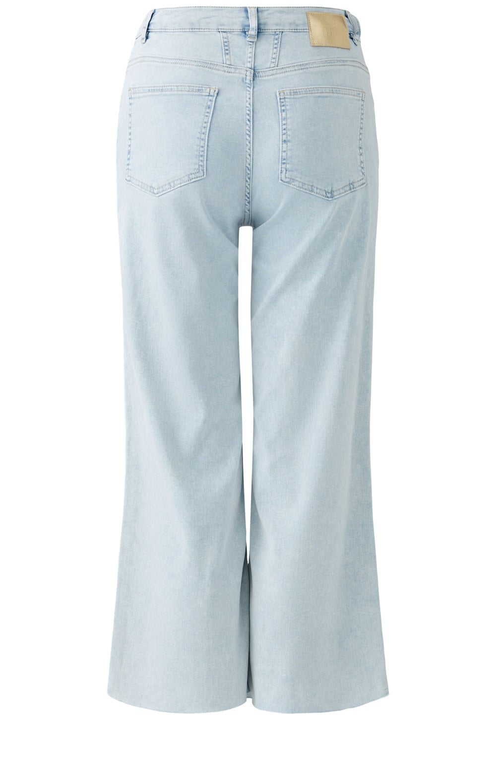 Light Blue Denim Loose Fit Ankle Length Jeans