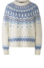 Light Blue Fair Isle Chunky Jumper
