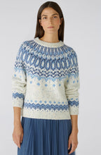 Light Blue Fair Isle Chunky Jumper