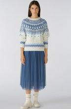 Light Blue Fair Isle Chunky Jumper