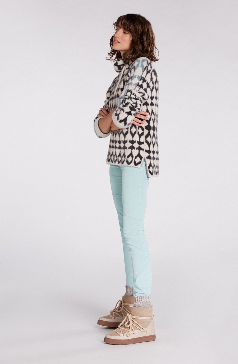 Light Blue Fine Cord Trousers