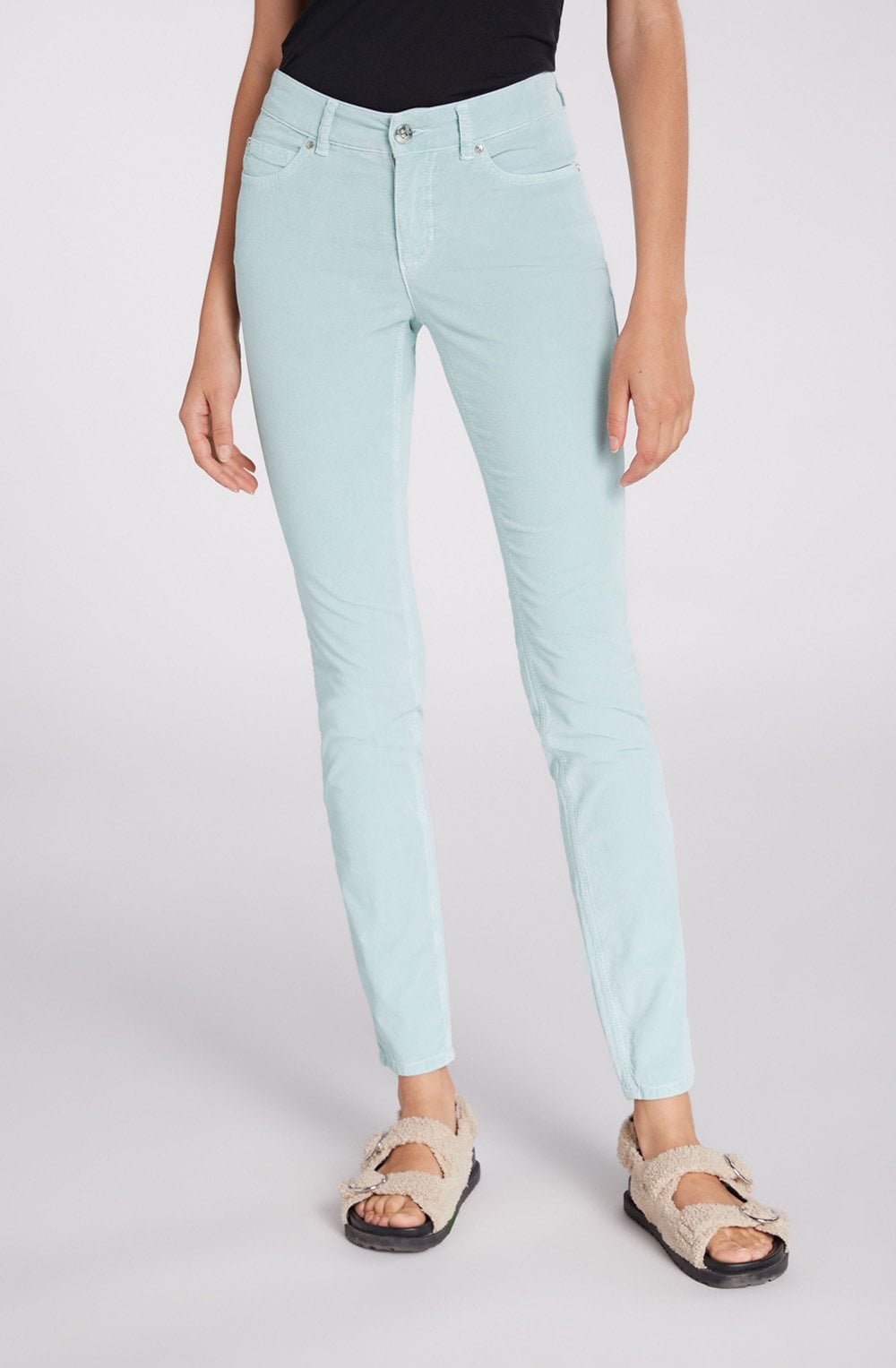 Light Blue Fine Cord Trousers