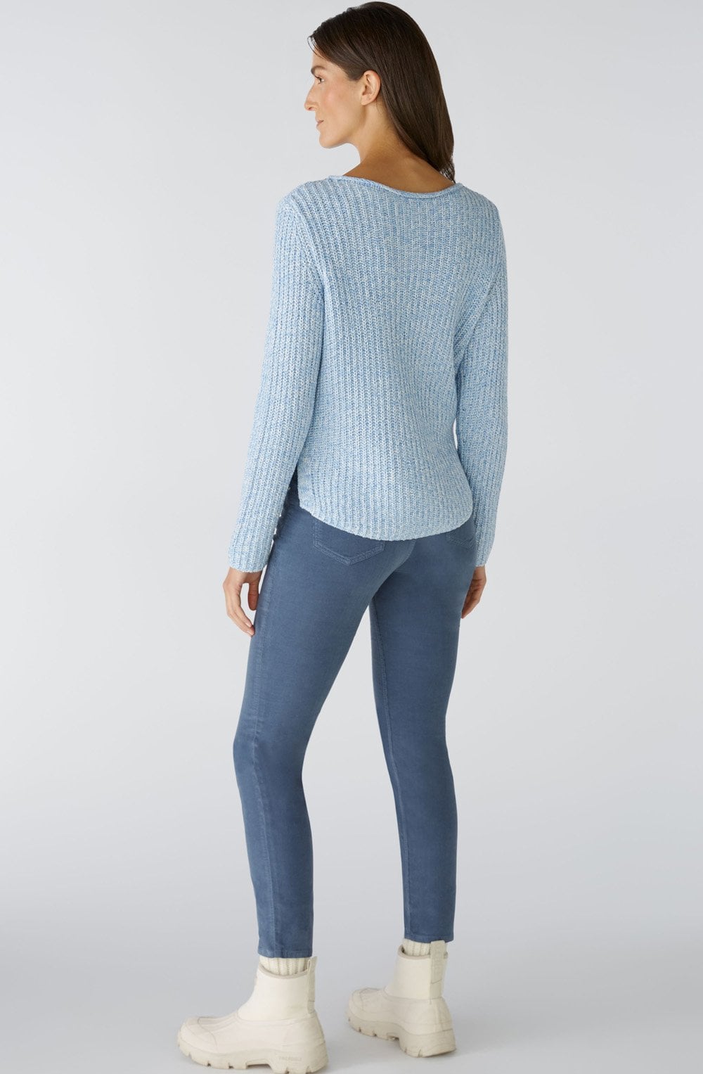 Light Blue Grey Iconic Mix Jumper