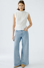 Light Blue High Rise Wide Leg Jeans