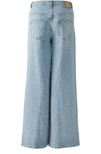 Light Blue High Rise Wide Leg Jeans