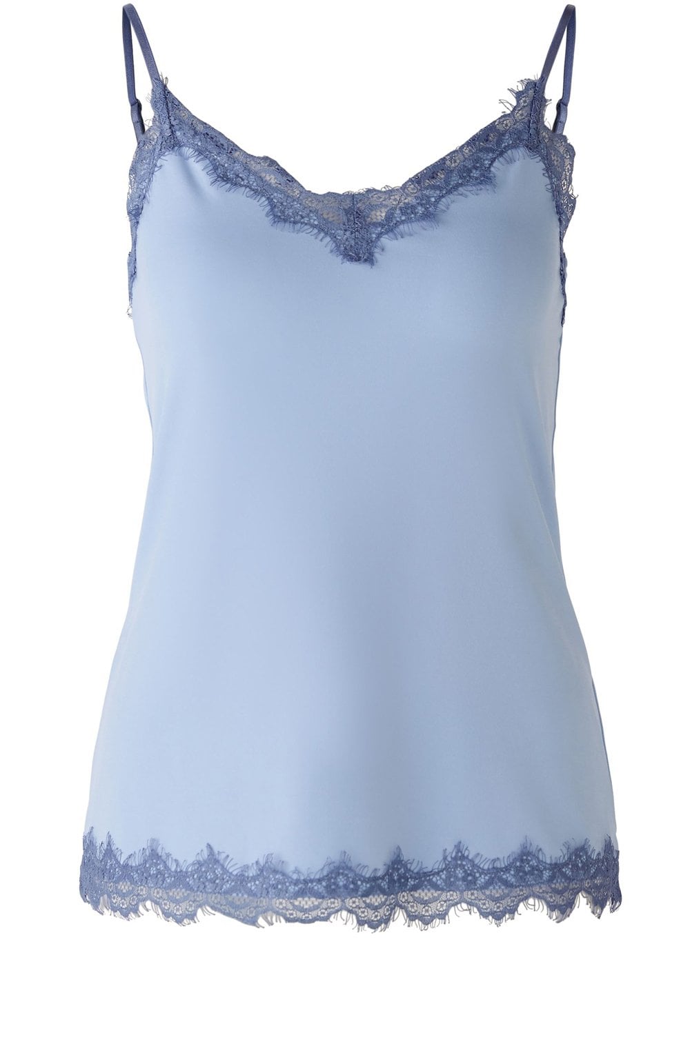 Light Blue Lace Edged Camisole