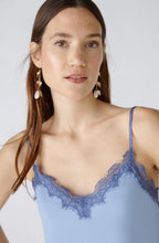 Light Blue Lace Edged Camisole