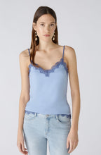 Light Blue Lace Edged Camisole