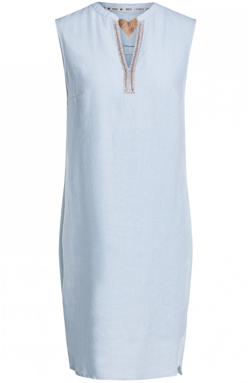 Light Blue Linen Dress