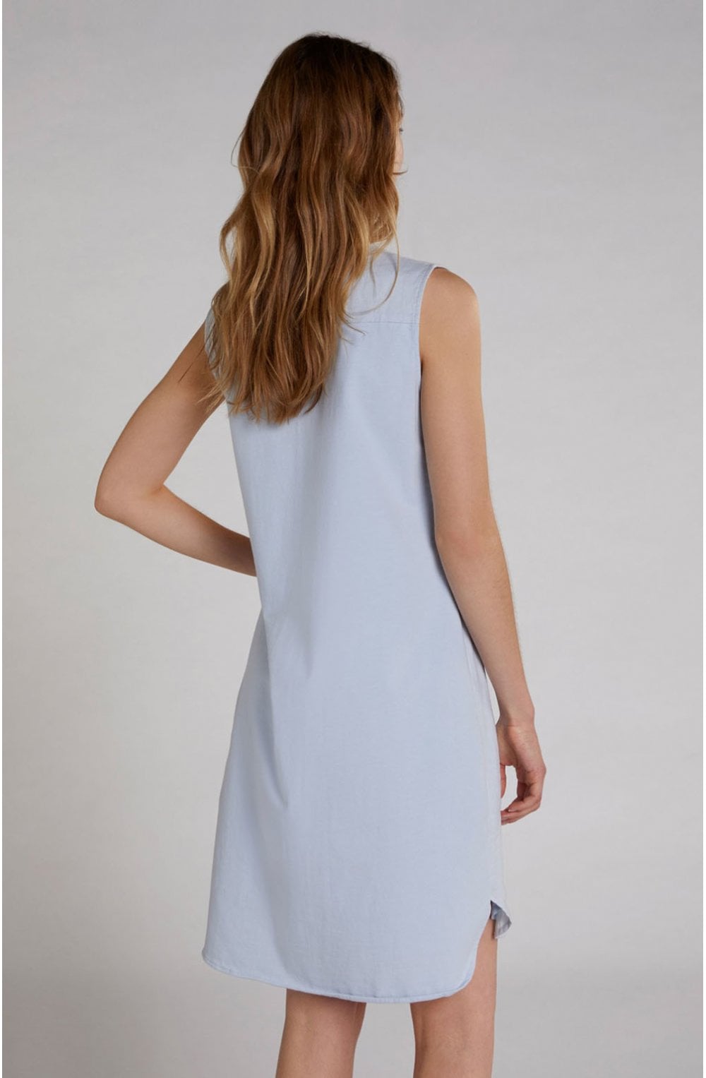 Light Blue Linen Dress