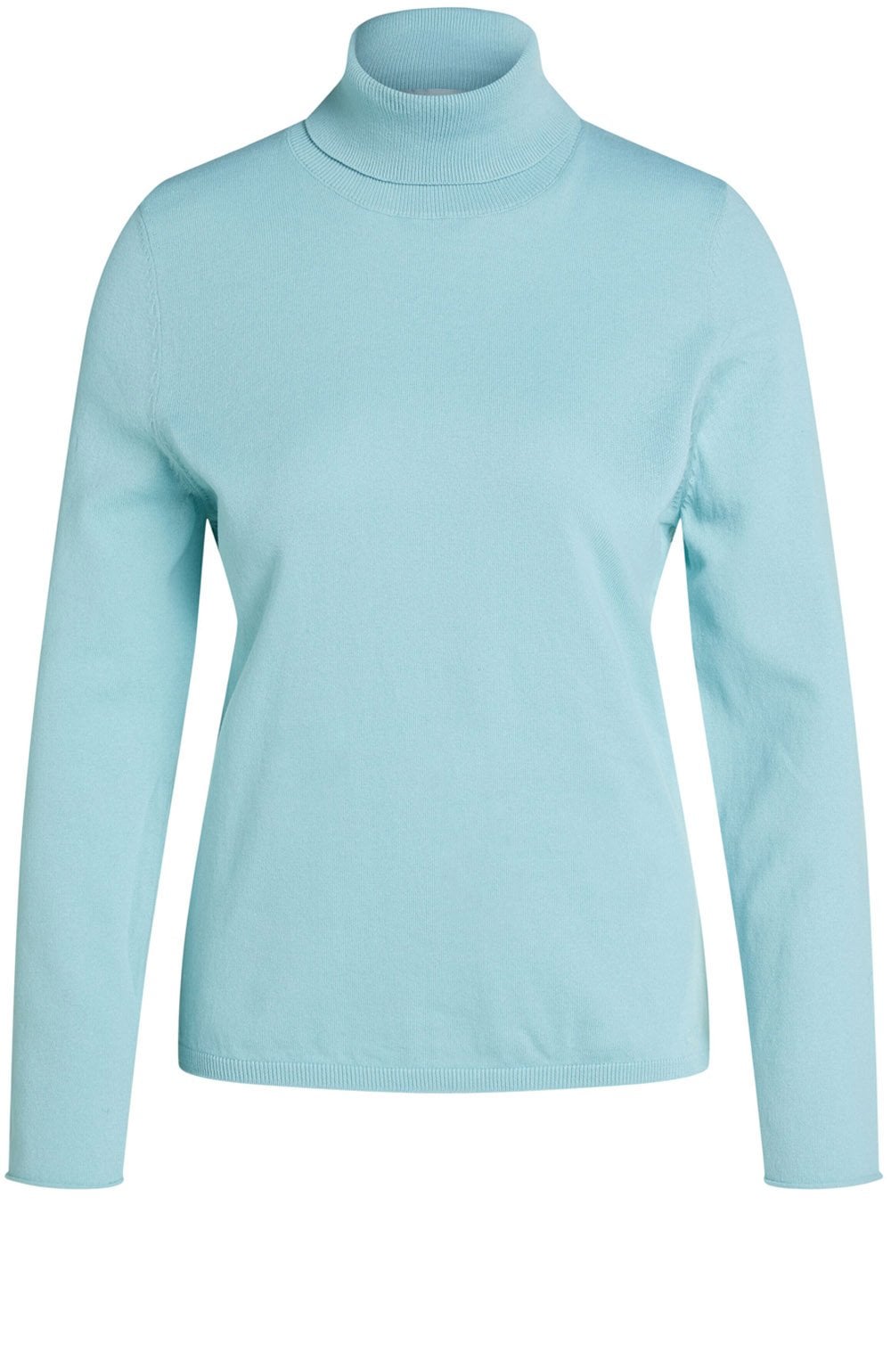 Light Blue Polo Neck Jumper