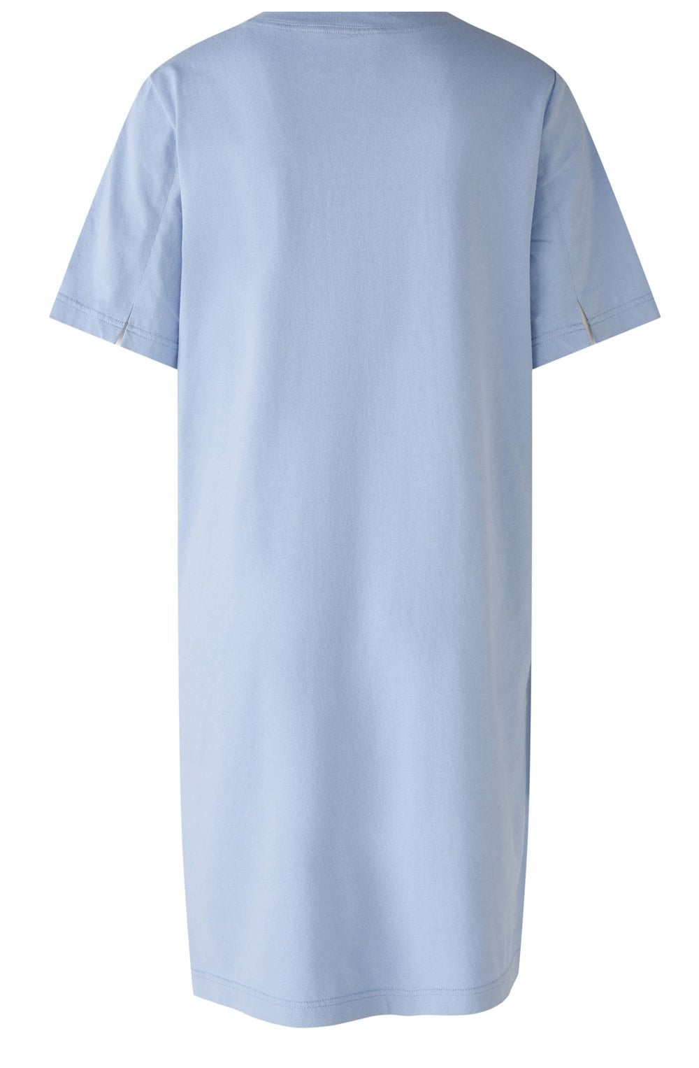Light Blue Short Sleeved Linen Dress