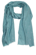 Light blue star print scarf