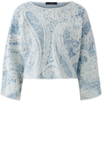 Light Blue Textured Patterned Jumper