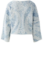 Light Blue Textured Patterned Jumper