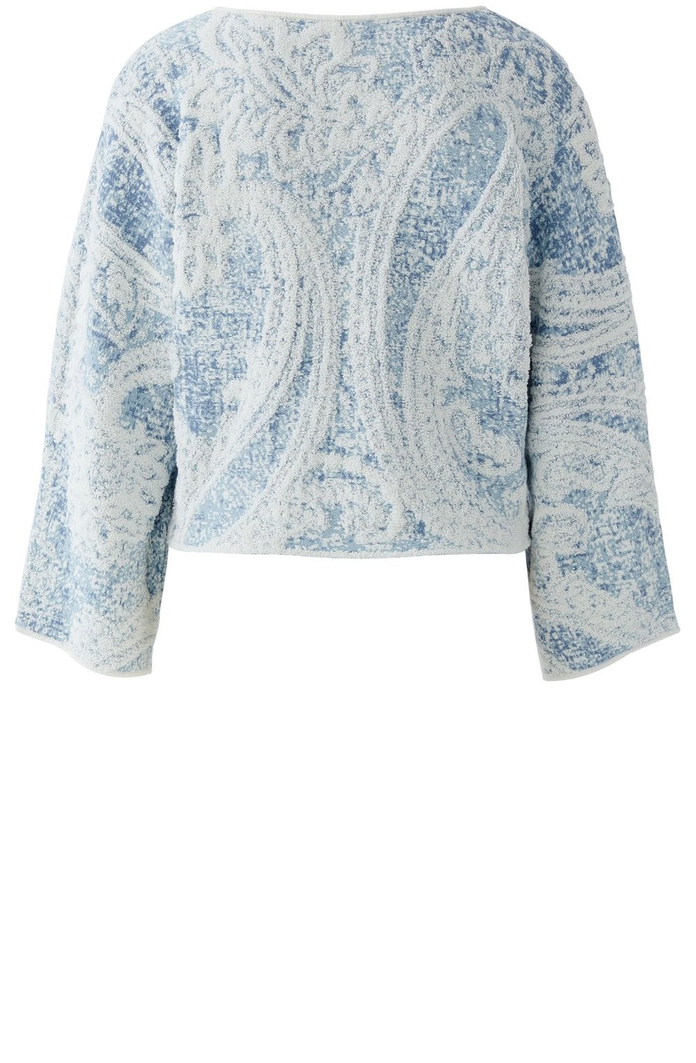 Light Blue Textured Patterned Jumper