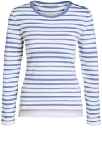 Light Blue White Striped Jumper
