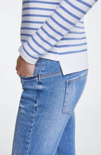 Light Blue White Striped Jumper