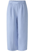 Light Blue Wide Leg Linen Culottes