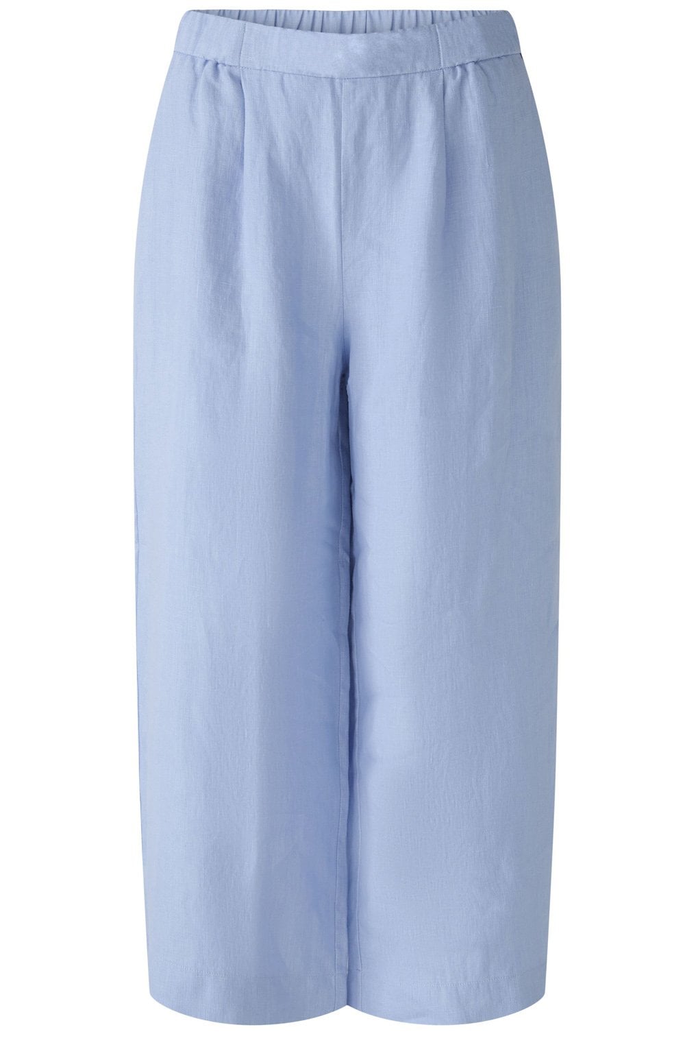 Light Blue Wide Leg Linen Culottes