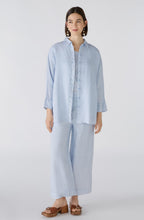 Light Blue Wide Leg Linen Culottes