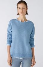Light Blue Wool Mix Patch Pocket Jumper